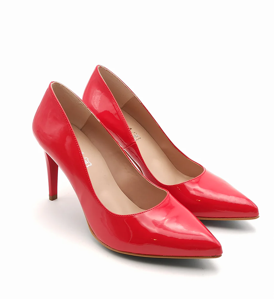 Decolette donna Giulia 8 Charol Bermellon rosso - immagine 2
