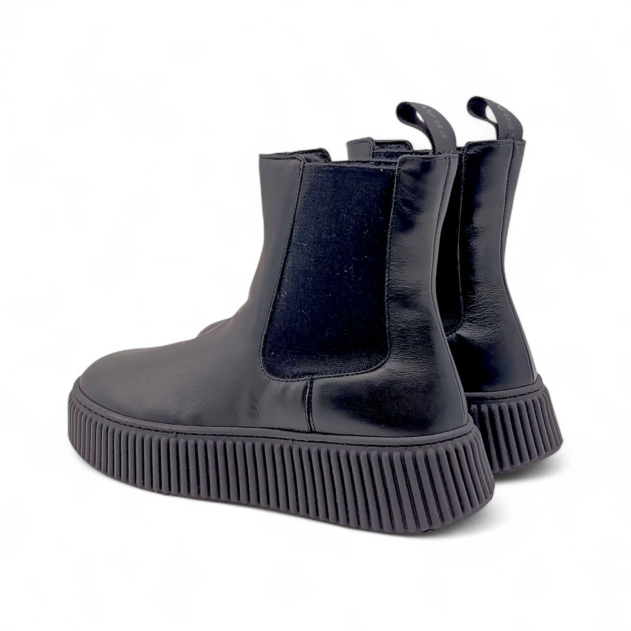 Beatles donna in pelle nera con platform 40L5 - immagine 7