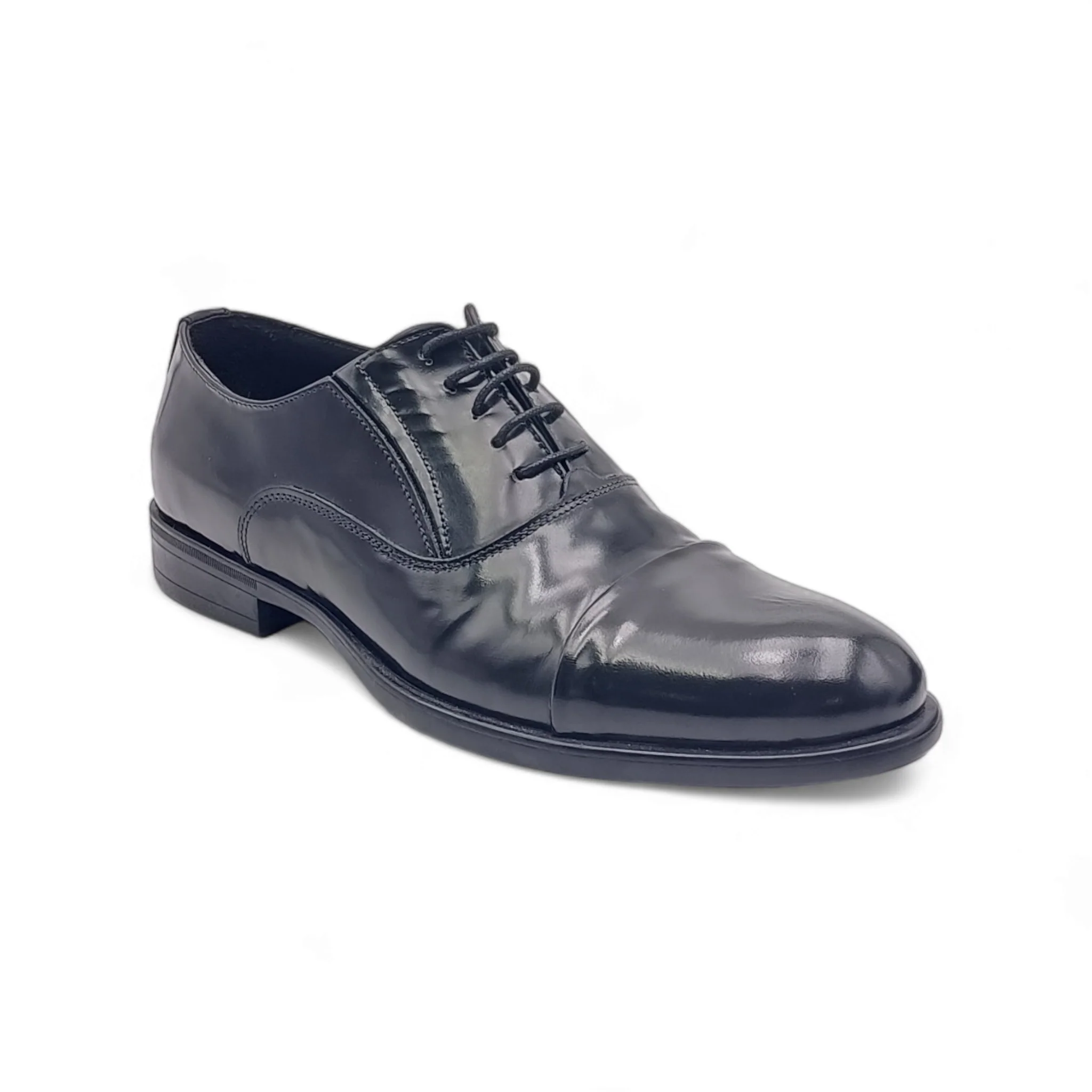 Scarpa Stringata Uomo Exton 7653 Abrasivo Nero - immagine 4