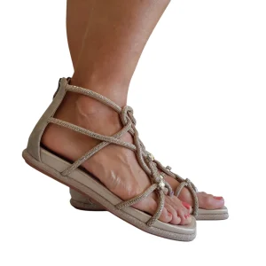 Alma en Pena Sandalo Infradito Donna Oro Bronzo Rif.426