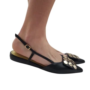 Ape Pazza Slingback Donna Pelle Black Rif.734