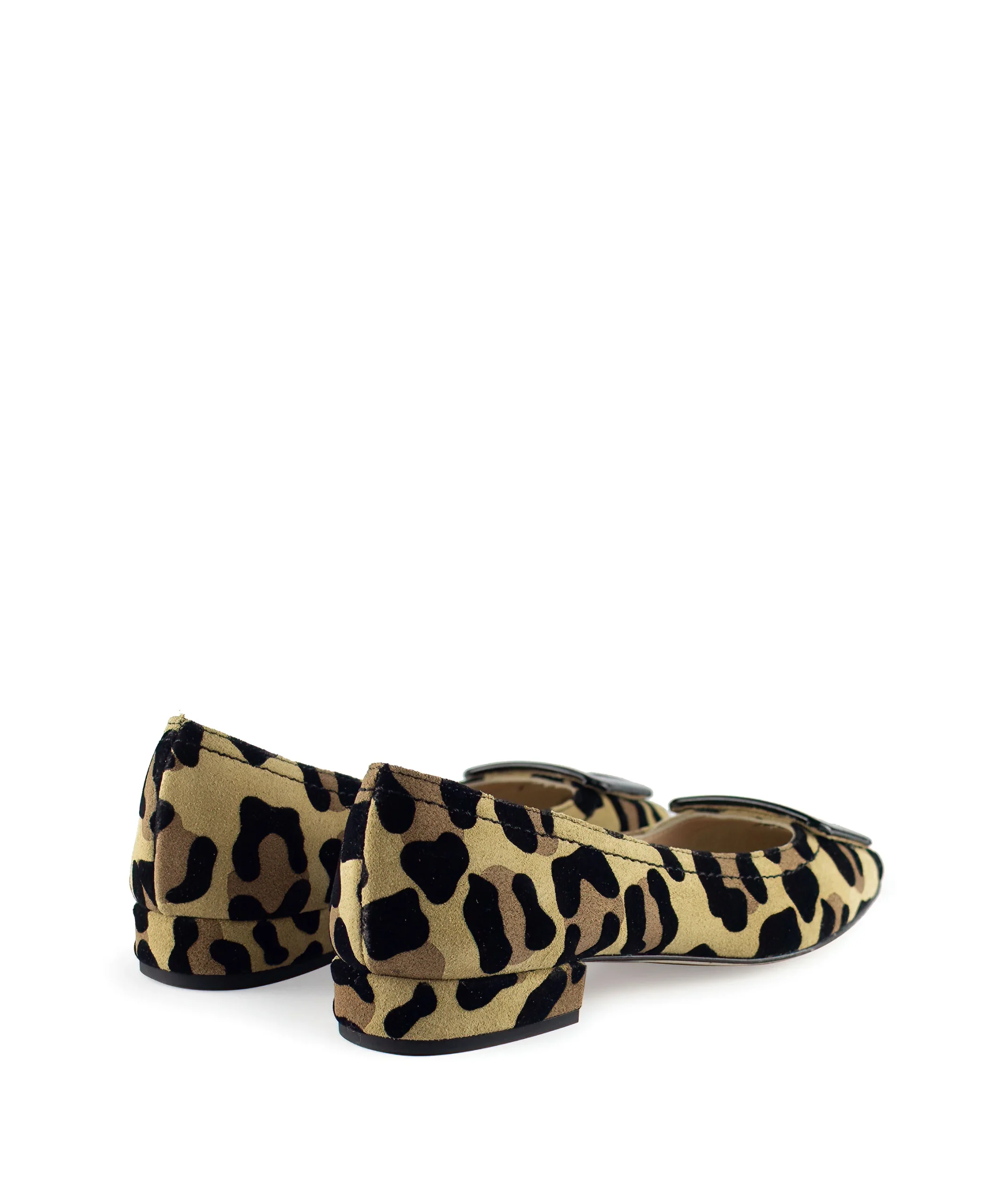 Ballerina punta quadrata con fibbia leopardate - immagine 4