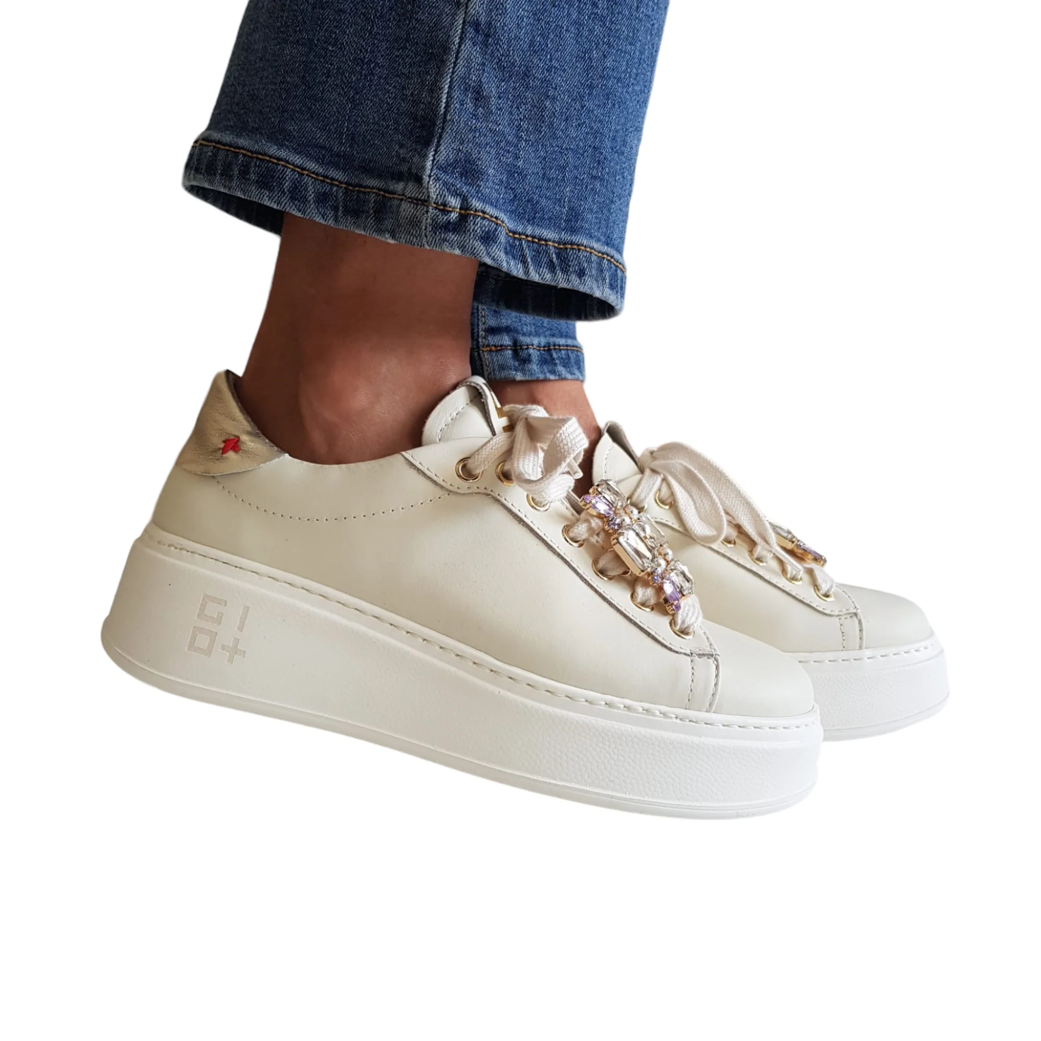 Gio+ Sneakers Beige Donna Rif.12 - immagine 2