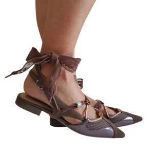 Pinko Sandalo Slingback Donna Marrone Rif.14