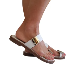San Piero Sandalo Infradito Donna Bianco Rif.63