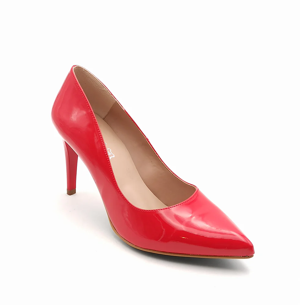 Decolette donna Giulia 8 Charol Bermellon rosso - immagine 4
