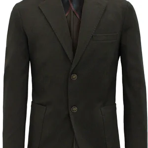 Markup abbigliamento uomo blazer punto milano nero art.407