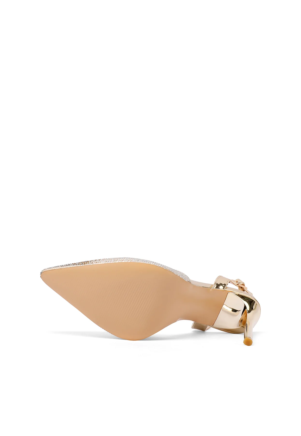 Décolleté slingback a punta con micro strass K3336 - immagine 7