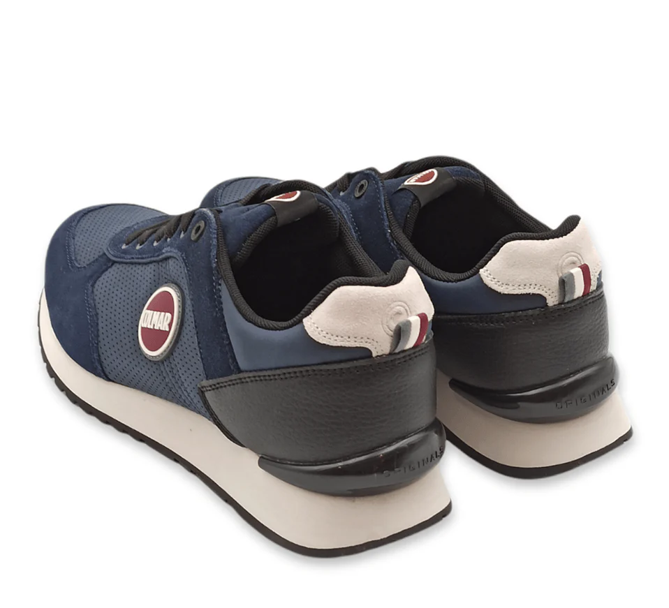 sneaker uomo in nabuck travis drill navy colmar - immagine 3