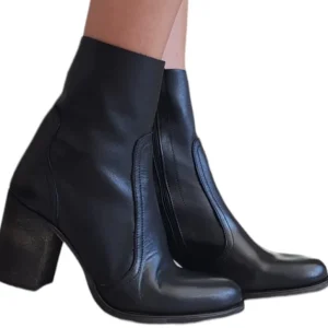 Tattoo Tronchetto zip interna tacco 7,5 cm Pelle Nero rif.586