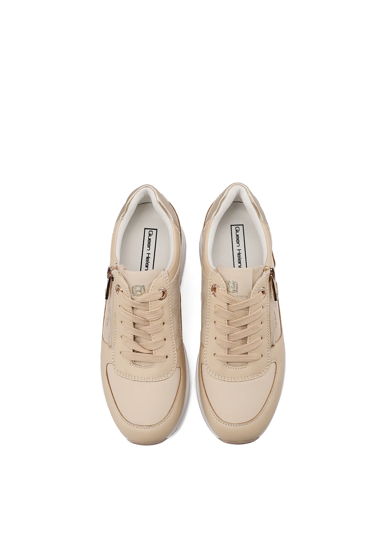 Sneakers donna platform con zip laterale X34-22 - immagine 7