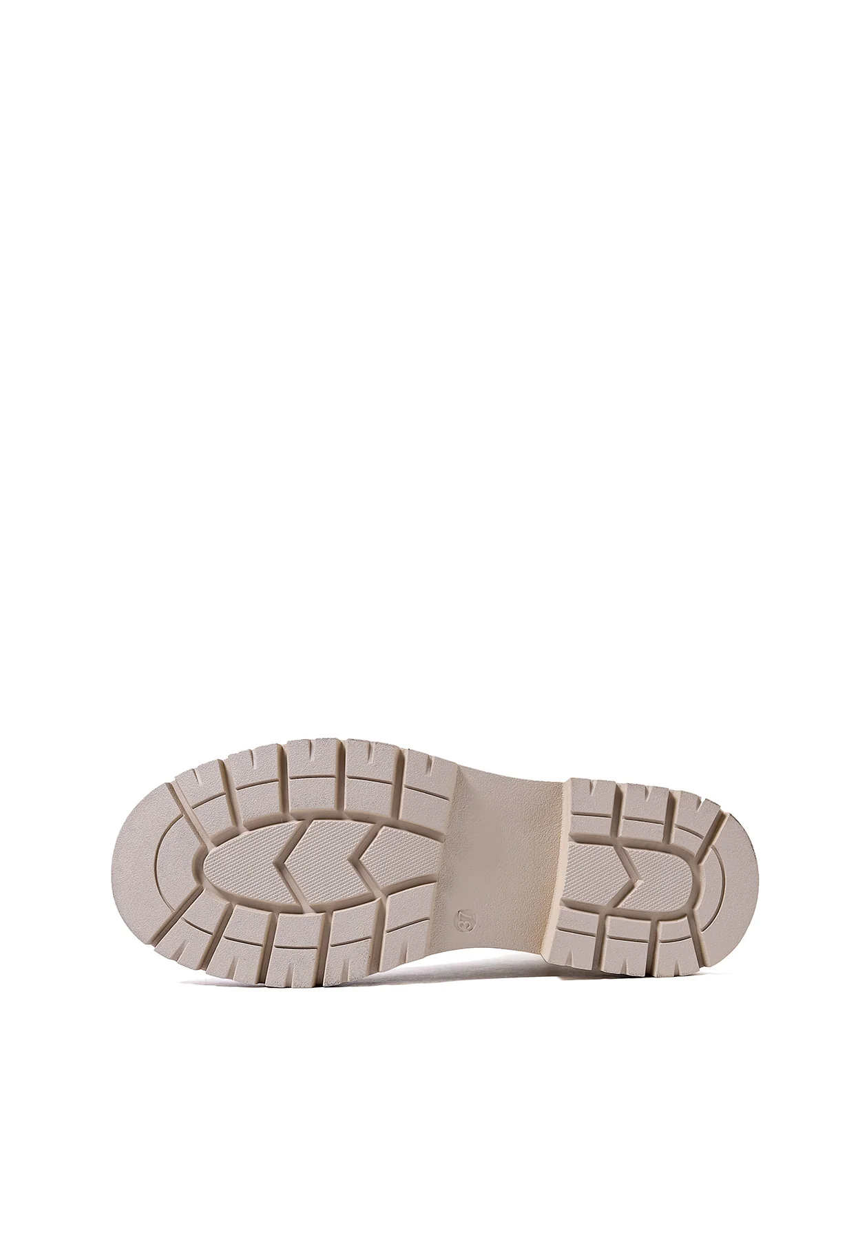 Stivaletto combat beige con lacci X30-103 - immagine 6