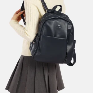 Zainetto donna in ecopelle con tasca frontale M1075